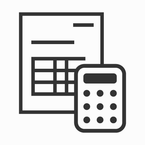 見積書と電卓のアイコン